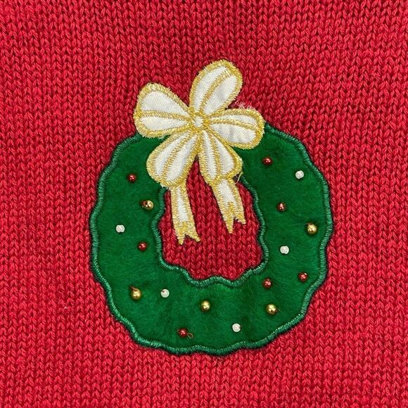 BOBBIE BROOKS Women’s 18W/20W Red Vest Scottie Dog Ugly Christmas Sweater - Picture 11 of 16